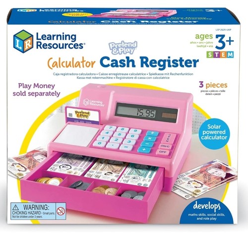 Pretend play pink calculator - pretend,