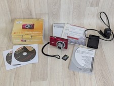 Canon PowerShot A4000 IS 16.0MP Digital Camera - Red - Boxed / Papers / CDs Sd