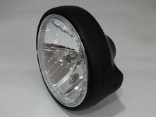 Clear Glass Headlight H4 Black