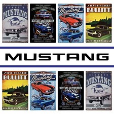 Mustang metal plaque Classic