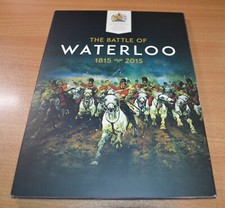 Royal Mint The Battle of Waterloo 200 Anniverary Solid Bronze Medal + Album