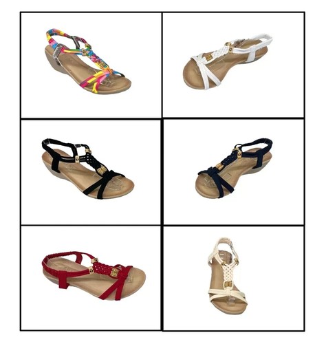 Ladies gladiator wedge - ladies, sandals