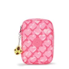 Kipling 100 PENS Pen Case in Adorable Hearts RRP £39
