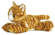 NEW World Ltd 8 Inch Mini Flopsie Molly Cat Molly The Ginger Tabb Free  Shippin