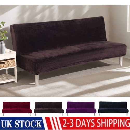 Plush armless sofa covers - armless,