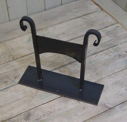 Rustic iron boot scraper hand - scraper,