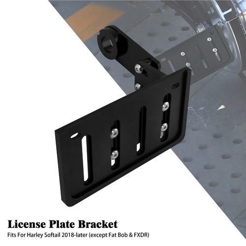 Black side mount license - black,