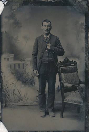 Tintype antique photo man - antique,