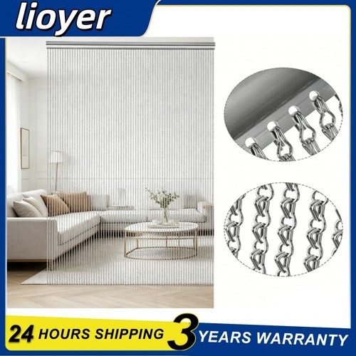 Metal fly screen curtain - curtain, for