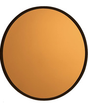 Round Smoked Copper Wall Mirror 80cm Retro Vintage Modern Glass Art Decoration