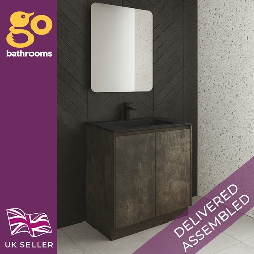 900 brown floor vanity unit - vanity, &