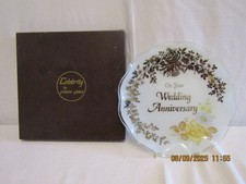 FIESTA GLASS ON YOUR WEDDING ANNIVERSARY PLATE.