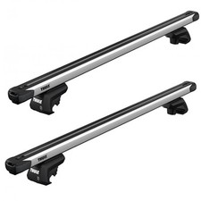Thule SlideBar Evo Roof Bars Aluminum fits Mitsubishi Montero 1999-2006 3 doors