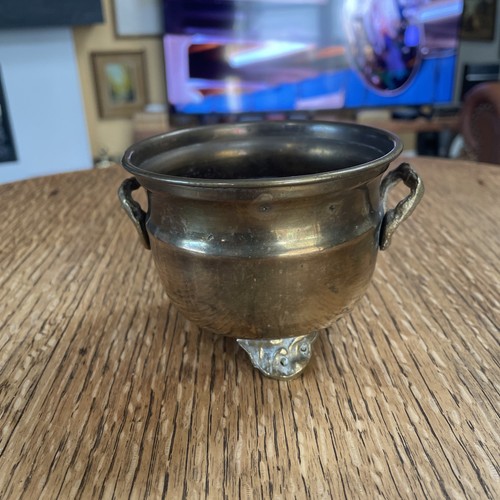 Antique brass jardinière - antique,