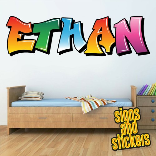 Childrens name wall - childrens, stickers
