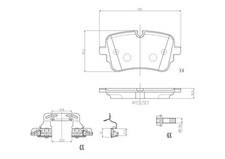 Brembo Rear Brake Pad Set for