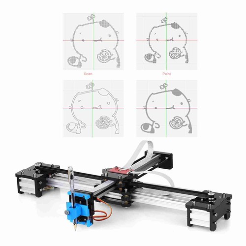 Desktop assembled plotter - xy,