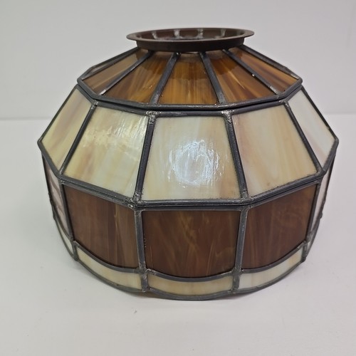 Vtg stained glass - lamp, shade