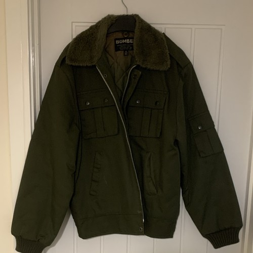 Bomber men green quilted - men's,