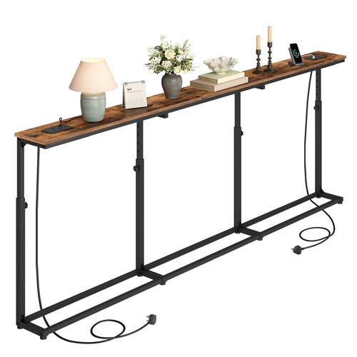 Hoobro console table - table, behind