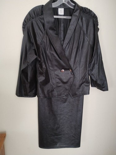 Vintage ruched sleeve - vintage, black