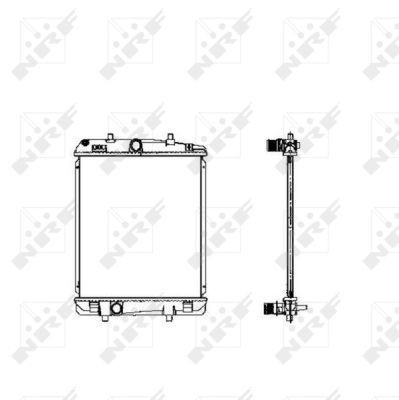 Nrf radiator for peugeot 1007 - radiator,