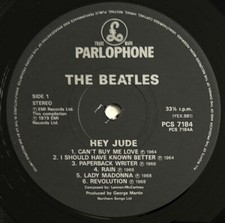 THE BEATLES -Hey Jude- Rare UK
