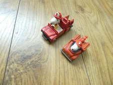 2 Vintage Snoopy Fire Engines Diecast, 1966.