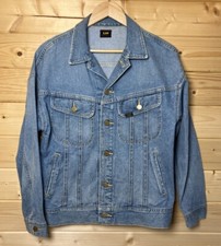 Vintage Lee Rider Jacket Blue Trucker Western Union Made JPN M U.K. Small VGC