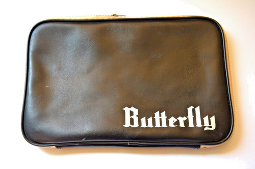 Vintage butterfly black - black, table
