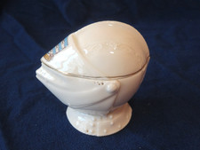 Crested China Knight's Helmet (Helm) Lidded Trinket Pot - Clovelly