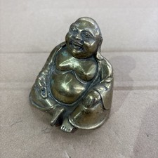 Vintage Brass Laughing Buddha