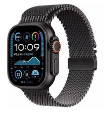 apple watch ultra 2 49mm ti black  MX5V3QA/A A2986 Black Titanium with strap