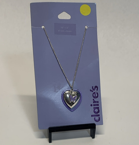 Claire silver tone - claire's, heart