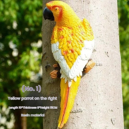 Resin simulation parrot - parrot, birds