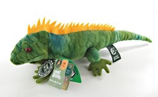 Iguana Plush Soft Toy Animal Teddy by Living Nature.  Reptile Gift. 38cm L