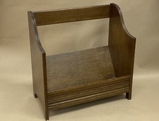 Antique Arts And Crafts Movement Desk Top Oak Book Rack C1900