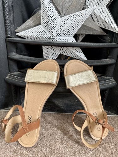 Girls gold leather sandals - girls,
