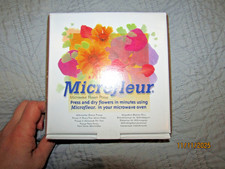 Microfleur Microwave Regular Flower Press Kit 5.5" Instruction + Refill New