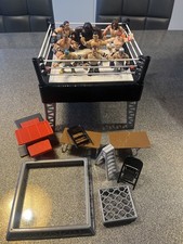 WWF WWE Mattel Mini Wrestling Figure Ring accessories table chair ladder 
