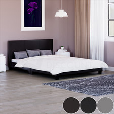 Bed Faux Leather Double King