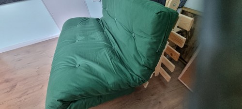 Dunelm green forest futon sofa - forest,