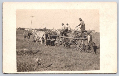 Vintage farm scene horsedrawn