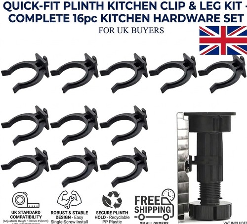 16pcs kitchen plinth clips - plinth,