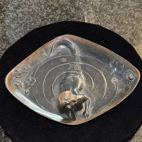 Art nouveau bronze - bronze, mermaid