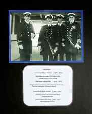 TITANIC  8.25" x 5.75"  REPLICA PHOTO CARD PRINT  CAPTAIN SMITH AND HIS OFFICERS