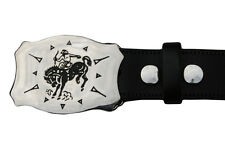 Western Cowboy Rodeo Horse USA Metal Belt Buckle