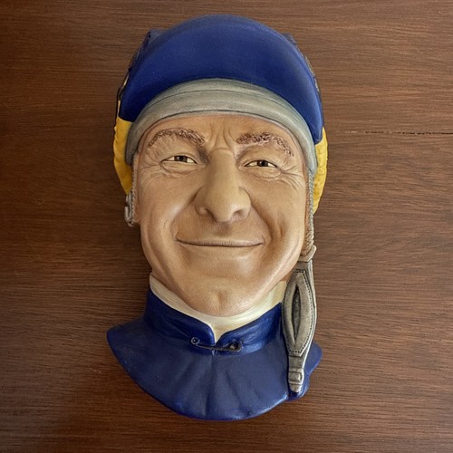 Bossons chalkware head jockey - bossons,