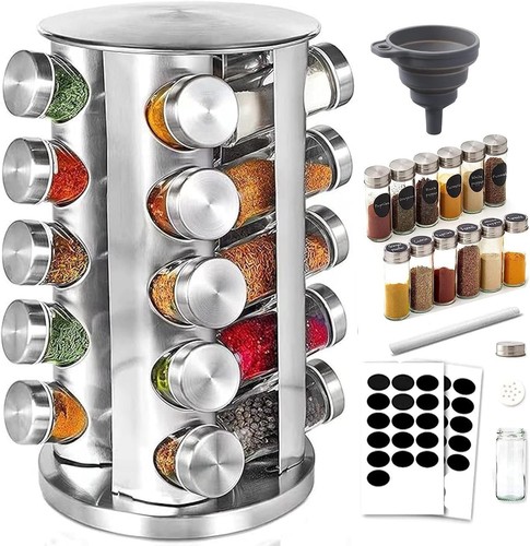 Jars rotating spice rack - spice,