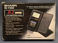 vintage SHARP personal electronic organiser IQ-7200 WORKING 64KB